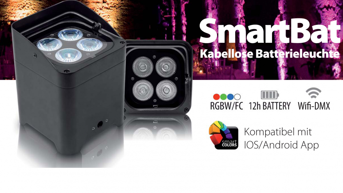 Prolights SmartBat RGBW LED Akkuleuchte